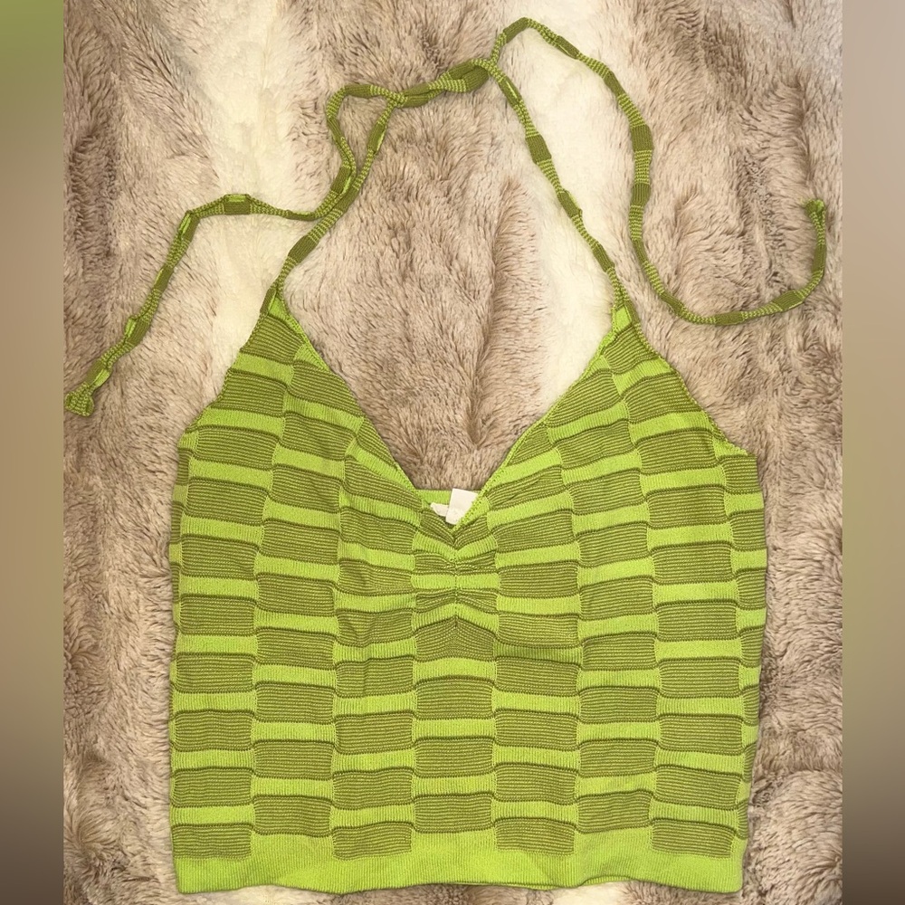 Garage Women’s Green Halter Crop-Top